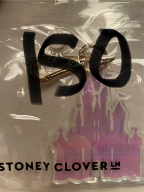 Stoney Clover Lane Iridescent Castle Keychain Charm